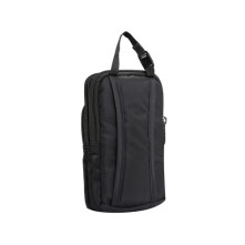 Multifunkciós vízálló nylon sporttáska – 17,5×10×3 cm - FEKETE