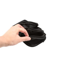 Multifunkciós vízálló nylon sporttáska – 17,5×10×3 cm - FEKETE