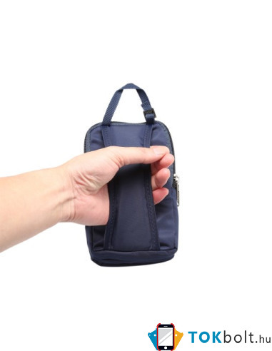 Multifunkciós vízálló nylon sporttáska – 17,5×10×3 cm - KÉK