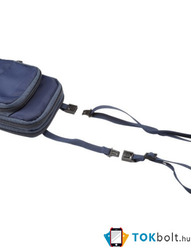 Multifunkciós vízálló nylon sporttáska – 17,5×10×3 cm - KÉK