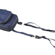 Multifunkciós vízálló nylon sporttáska – 17,5×10×3 cm - KÉK