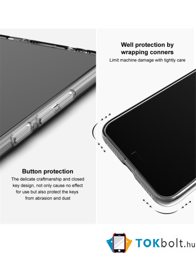 Rugalmas TPU tok Samsung Galaxy S25 Edge készülékhez - ÁTTETSZŐ