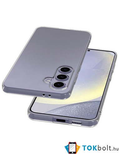 Rugalmas TPU tok Samsung Galaxy S25 FE készülékhez - ÁTTETSZŐ