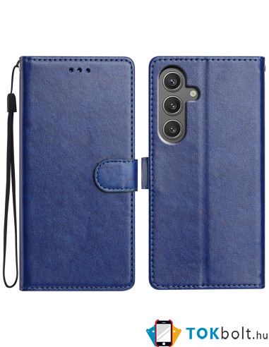 Oldalra nyíló tok Samsung Galaxy S25 FE telefonhoz - KÉK