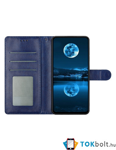 Oldalra nyíló tok Samsung Galaxy S25 FE telefonhoz - KÉK