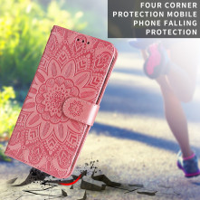 Dombornyomott mandala mintás notesztok Xiaomi Redmi 15C 5G telefonhoz - RÓZSAARANY