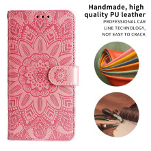 Dombornyomott mandala mintás notesztok Xiaomi Redmi 15C 5G telefonhoz - RÓZSAARANY