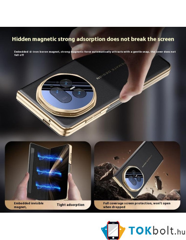 Oldalra nyíló tok Honor Magic V5 telefonhoz - FEKETE