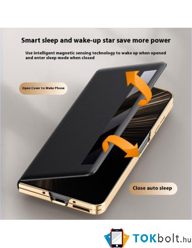 Oldalra nyíló tok Honor Magic V5 telefonhoz - FEKETE