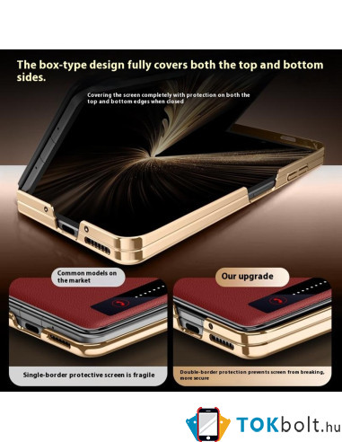 Oldalra nyíló tok Honor Magic V5 telefonhoz - FEKETE