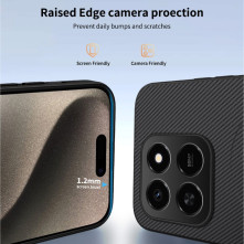 Honor X7d 4G karbon mintás tok - FEKETE
