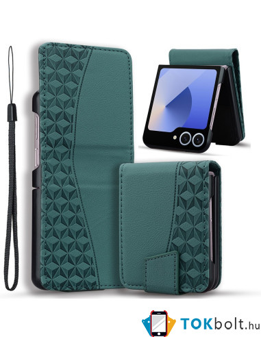Flip tok Samsung Galaxy Z Flip7 telefonhoz - ZÖLD