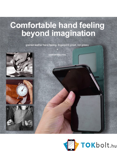 Flip tok Samsung Galaxy Z Flip7 telefonhoz - ZÖLD