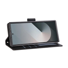 Oldalra nyíló tok Samsung Galaxy Z Fold7 telefonhoz - FEKETE