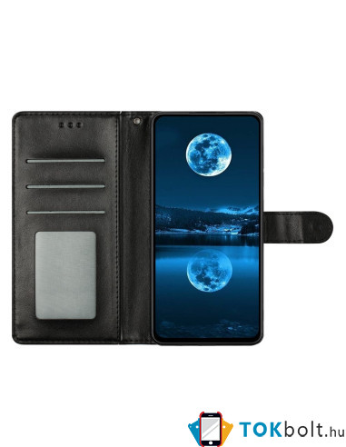 Oldalra nyíló tok Xiaomi 15T telefonhoz - FEKETE