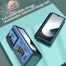 Kemény műanyag és rugalmas TPU hibrid tok Samsung Galaxy Z Fold7 telefonhoz - KÉK