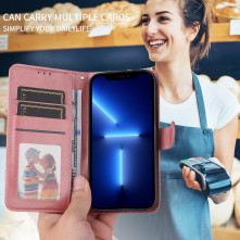 Oldalra nyíló tok Honor 400 Smart 5G / 4G / X7d 4G telefonhoz - RÓZSAARANY