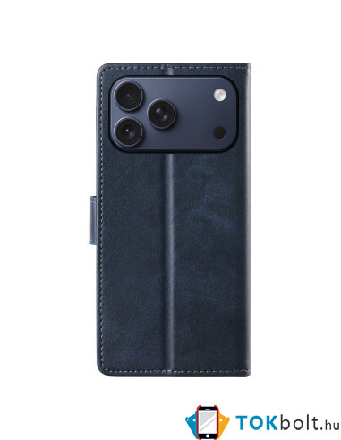 Oldalra nyíló tok Apple iPhone 17 Pro Max telefonhoz - KÉK