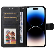 Oldalra nyíló tok Apple iPhone 15 Pro Max telefonhoz - FEKETE