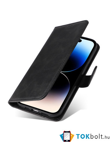 Oldalra nyíló tok Apple iPhone 15 Pro Max telefonhoz - FEKETE