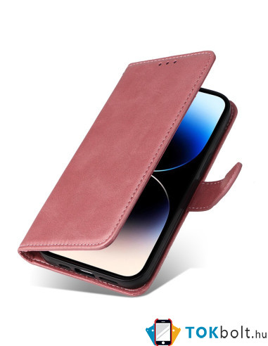 Oldalra nyíló tok Apple iPhone 15 Pro Max telefonhoz - RÓZSAARANY