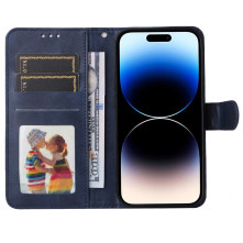 Oldalra nyíló tok Apple iPhone 15 Pro Max telefonhoz - KÉK
