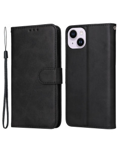 Oldalra nyíló tok Apple iPhone 15 telefonhoz - FEKETE