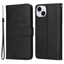 Oldalra nyíló tok Apple iPhone 15 telefonhoz - FEKETE