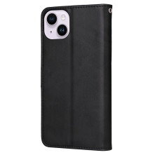 Oldalra nyíló tok Apple iPhone 15 telefonhoz - FEKETE