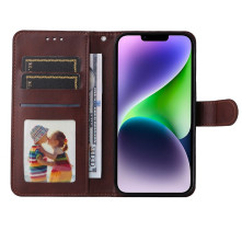 Oldalra nyíló tok Apple iPhone 15 telefonhoz - BARNA