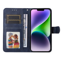 Oldalra nyíló tok Apple iPhone 15 telefonhoz - KÉK