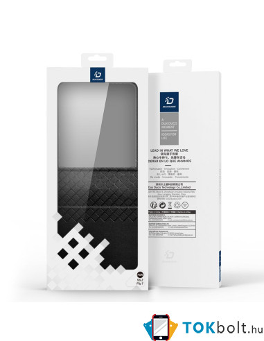 DUX DUCIS BRIL tok rugalmas TPU keret kemény hátlap Samsung Galaxy Z Flip7 telefonhoz - FEKETE
