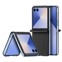 DUX DUCIS BRIL tok rugalmas TPU keret kemény hátlap Samsung Galaxy Z Flip7 telefonhoz - FEKETE