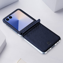 DUX DUCIS BRIL tok rugalmas TPU keret kemény hátlap Samsung Galaxy Z Flip7 telefonhoz - KÉK