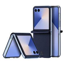 DUX DUCIS BRIL tok rugalmas TPU keret kemény hátlap Samsung Galaxy Z Flip7 telefonhoz - KÉK