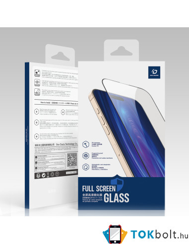 DUX DUCIS kijelzővédő üveg Honor X7c 5G / Honor X7c 4G / Honor 400 Smart 5G / 4G / X7d 4G típusú készülékhez - 1 db