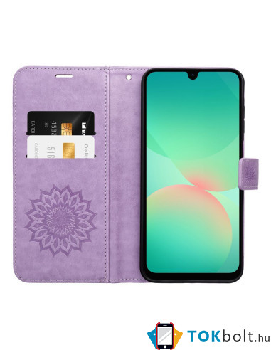 FORCELL MEZZO álomfogó mintás telefontok Samsung Galaxy A22 5G telefonhoz - LILA