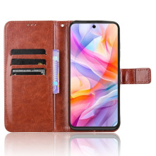 Oldalra nyíló tok ZTE Blade V70 Vita telefonhoz - BARNA