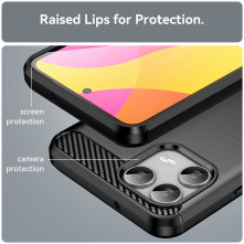 T-Mobile REVVL 8 Pro karbon mintás tok - FEKETE