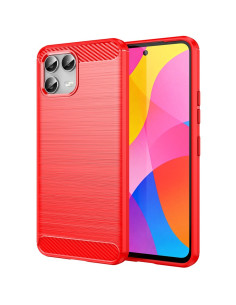 T-Mobile REVVL 8 Pro karbon mintás tok - PIROS