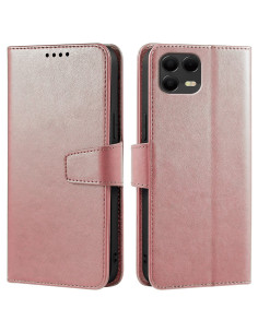 Oldalra nyíló tok T-Mobile REVVL 8 Pro telefonhoz - RÓZSAARANY