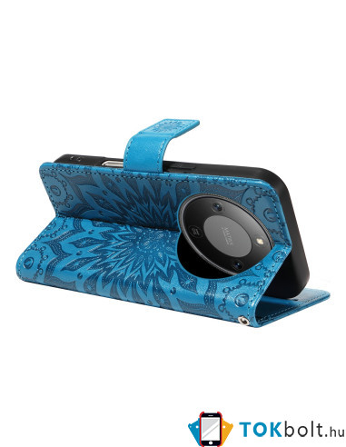 Dombornyomott mandala mintás notesztok Honor Magic8 Lite telefonhoz - KÉK