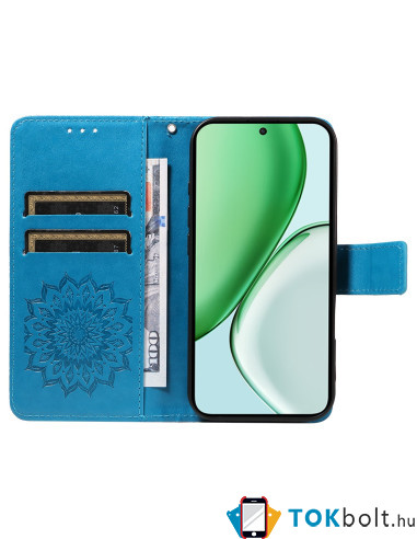 Dombornyomott mandala mintás notesztok Honor Magic8 Lite telefonhoz - KÉK