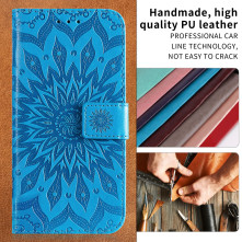Dombornyomott mandala mintás notesztok Honor Magic8 Lite telefonhoz - KÉK