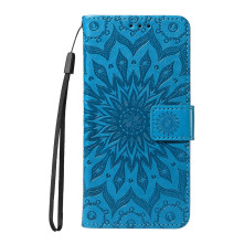 Dombornyomott mandala mintás notesztok Honor Magic8 Lite telefonhoz - KÉK