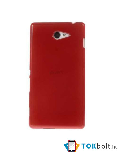 Piros rugalmas tok Sony Xperia M2 / M2 Dual készülékhez