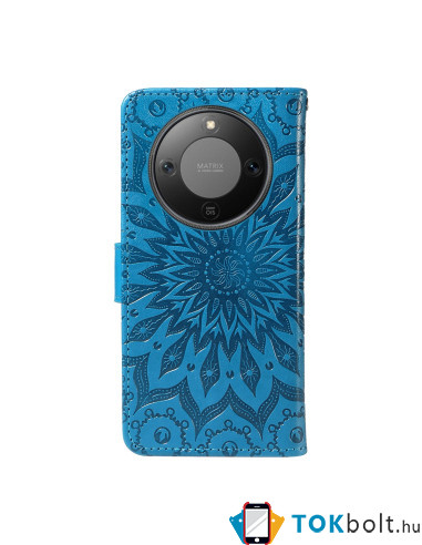 Dombornyomott mandala mintás notesztok Honor Magic8 Lite telefonhoz - KÉK