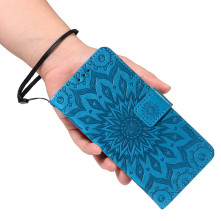 Dombornyomott mandala mintás notesztok Honor Magic8 Lite telefonhoz - KÉK