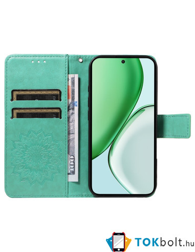 Dombornyomott mandala mintás notesztok Honor Magic8 Lite telefonhoz - ZÖLD