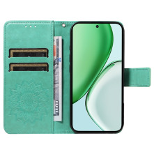 Dombornyomott mandala mintás notesztok Honor Magic8 Lite telefonhoz - ZÖLD